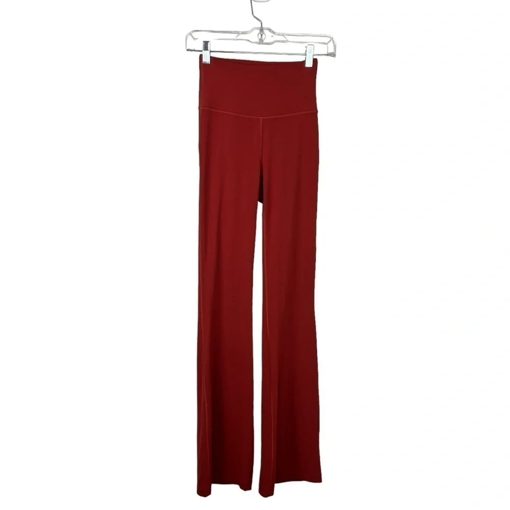 Lululemon Groove Pant Flare Super High Rise Nulu Cayenne